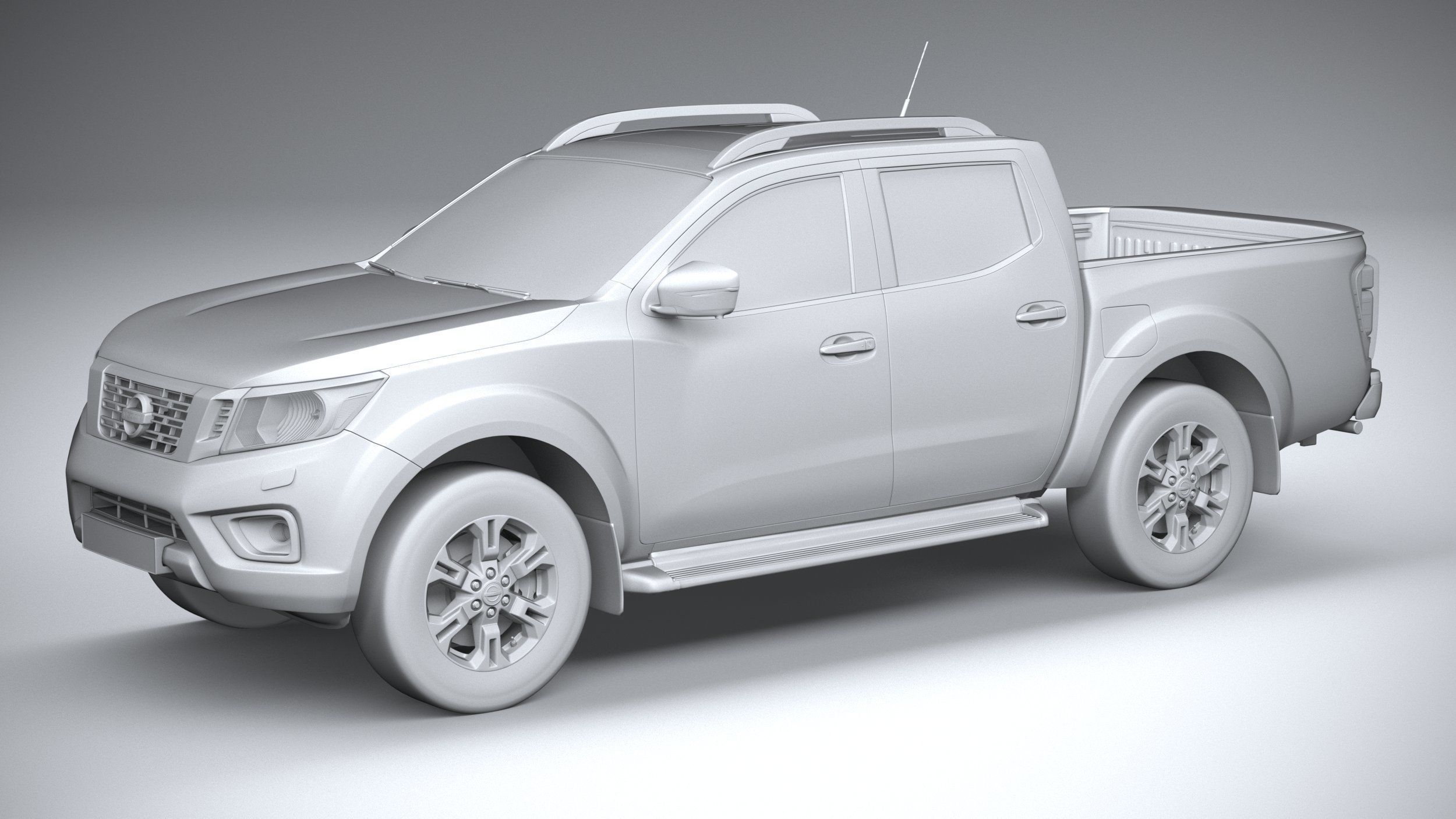 Nissan Navara DoubleCab regular 2020 3D model_19