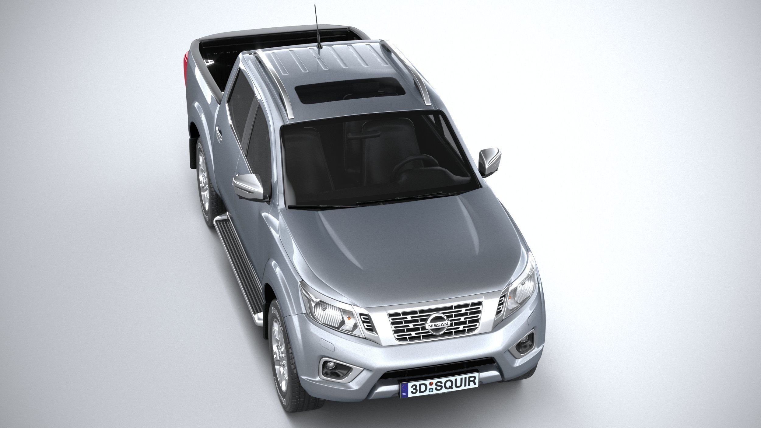 Nissan Navara DoubleCab regular 2020 3D model_12