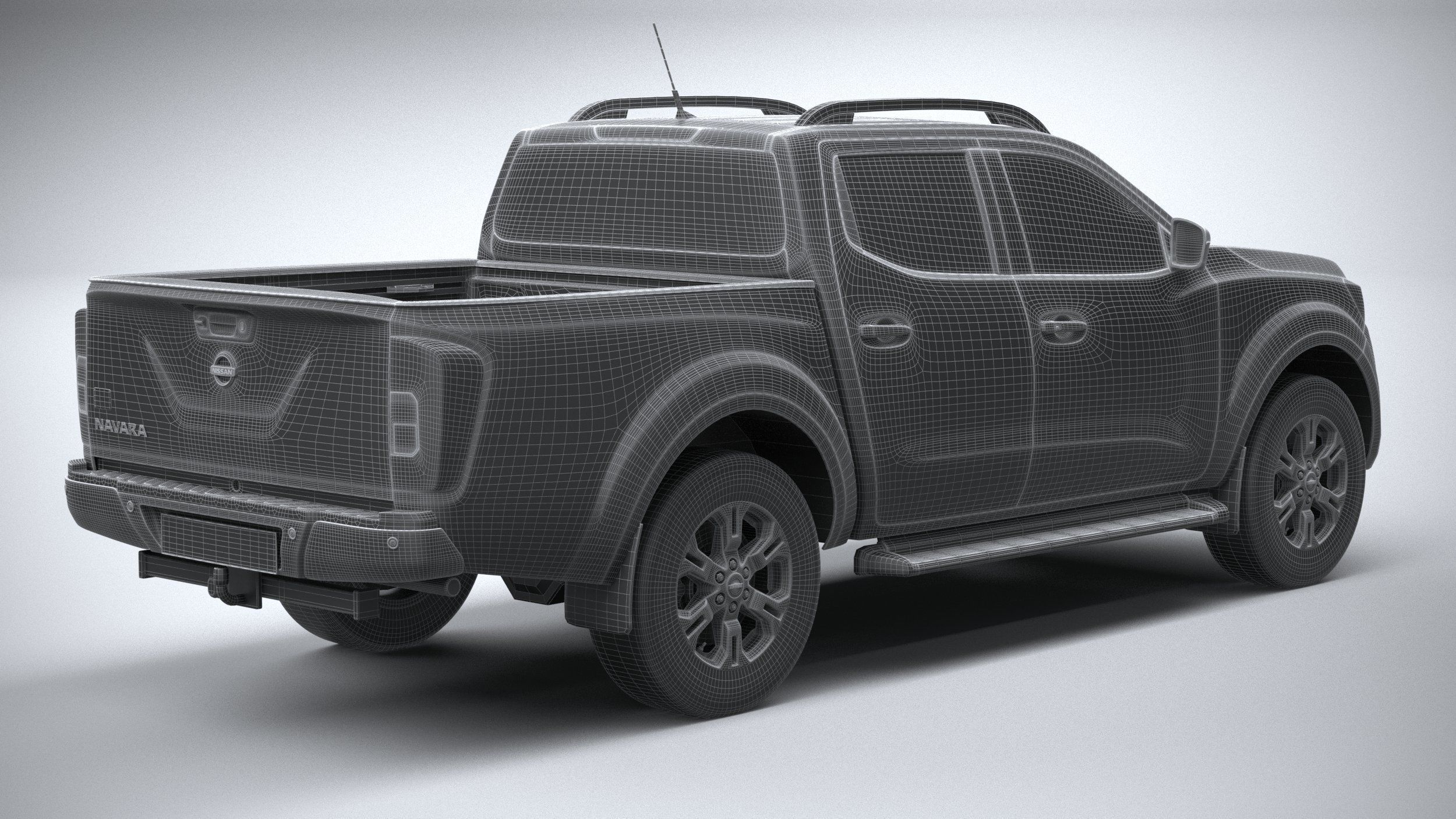 Nissan Navara DoubleCab regular 2020 3D model_27