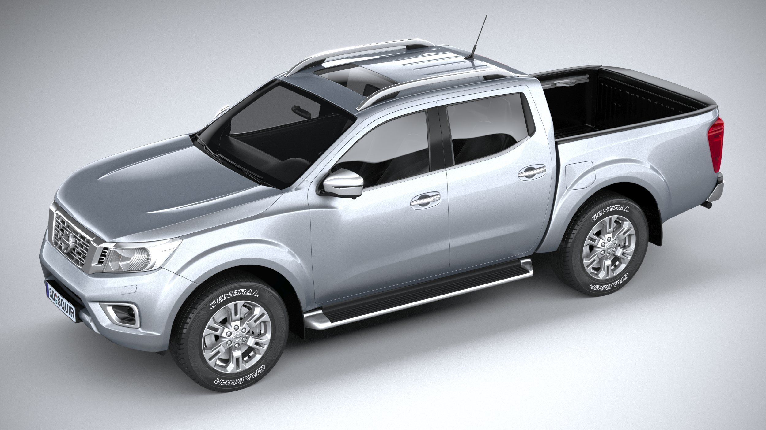 Nissan Navara DoubleCab regular 2020 3D model_7