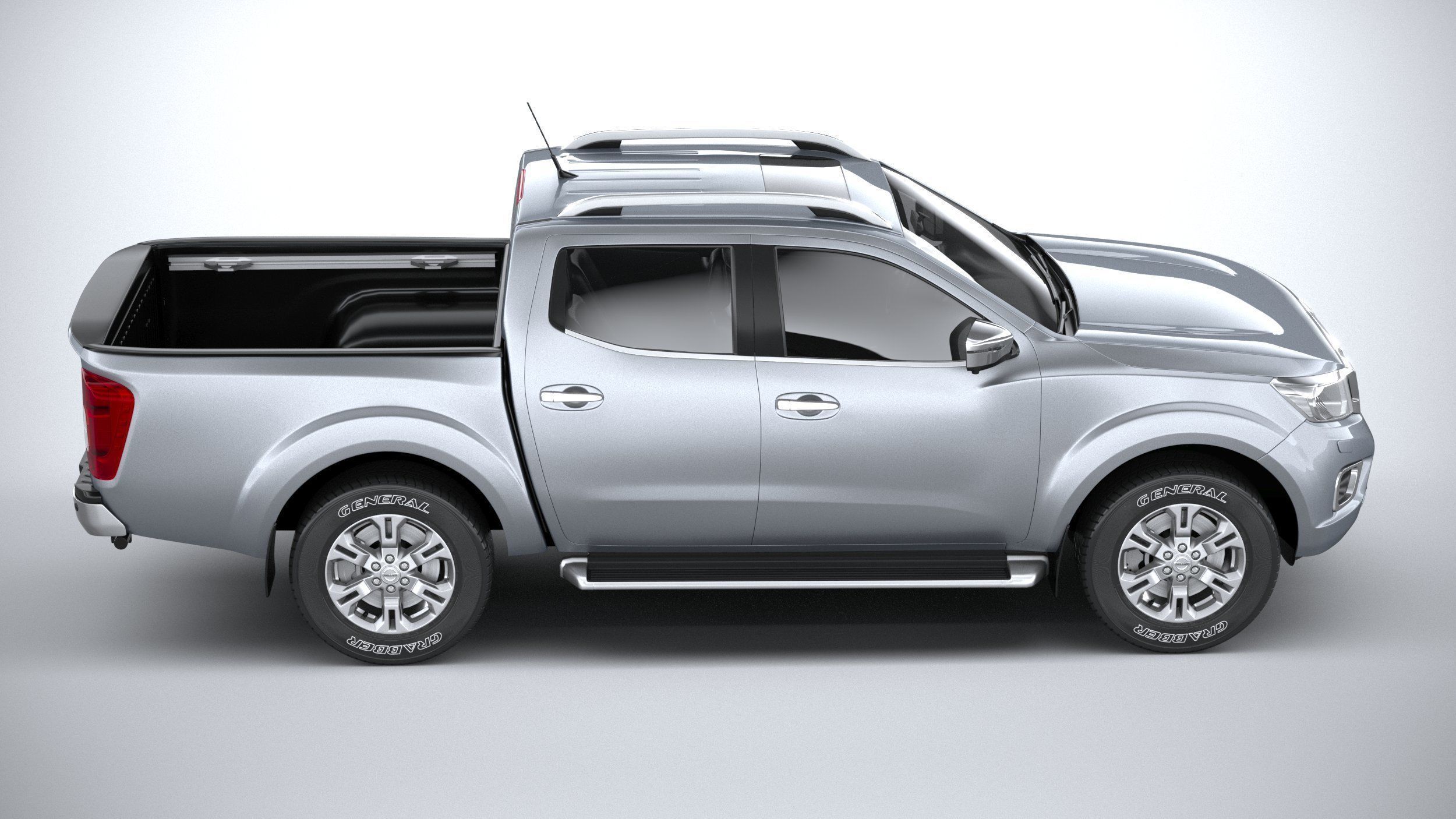Nissan Navara DoubleCab regular 2020 3D model_11