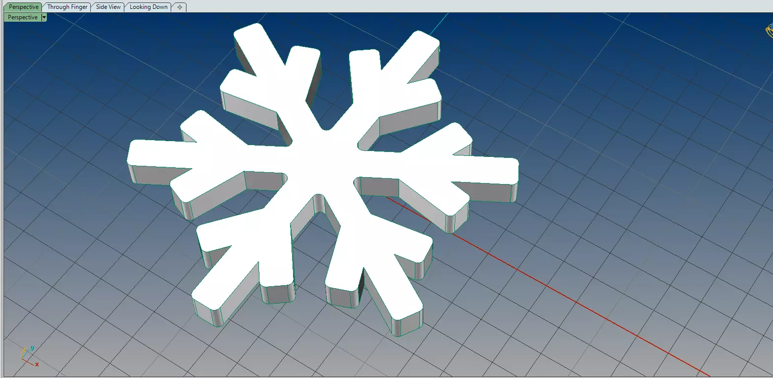 Snowflake for christmas 3D print model_0