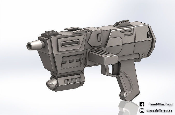 Star Wars republic commando DC-17m blaster for cosplay 3D print model