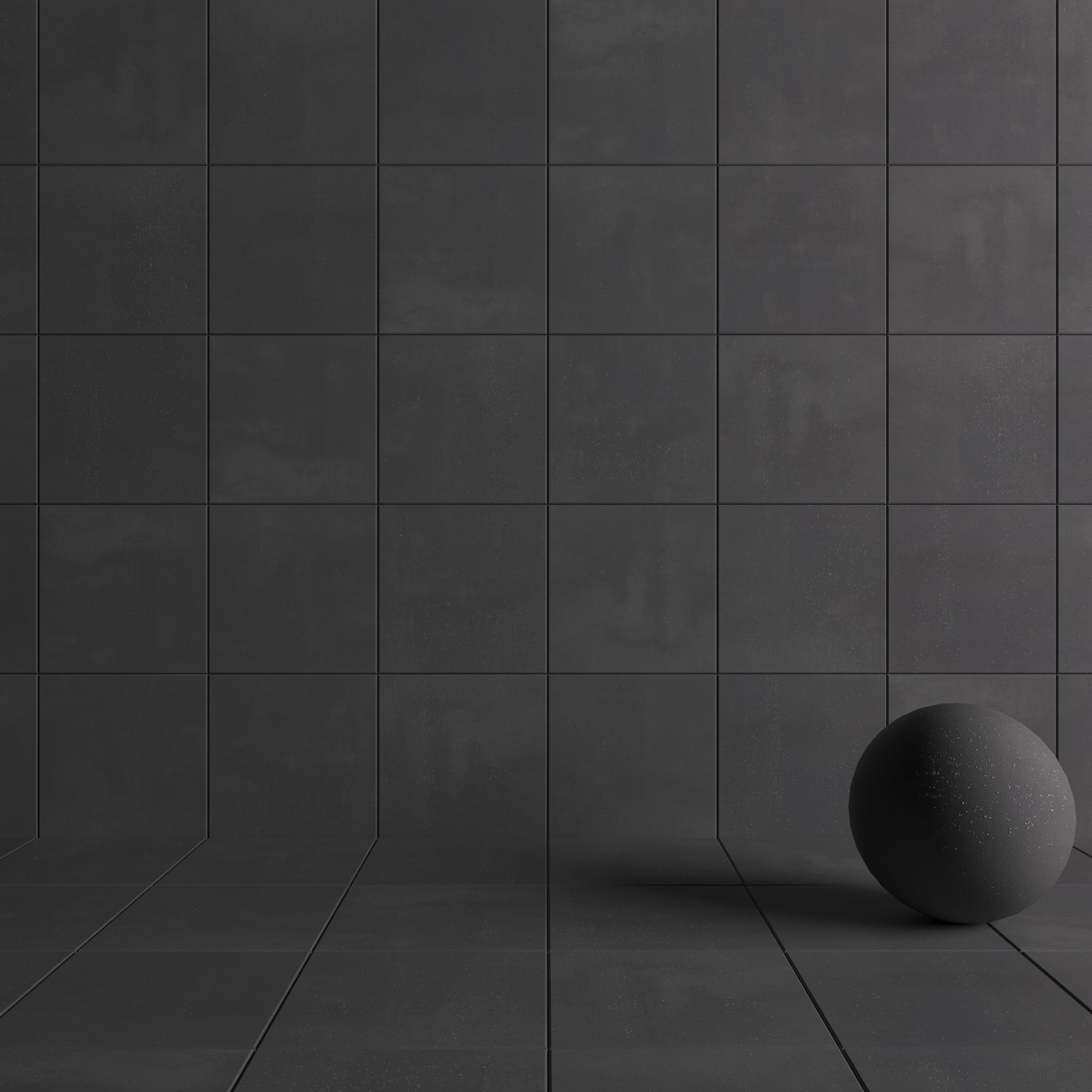 Kale Kalestone Plus Terrazzo Siyah 60x60 Texture_3