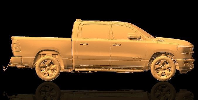 Dodge Ram 1500 Native Exterior 3D Scan 2018 3D model