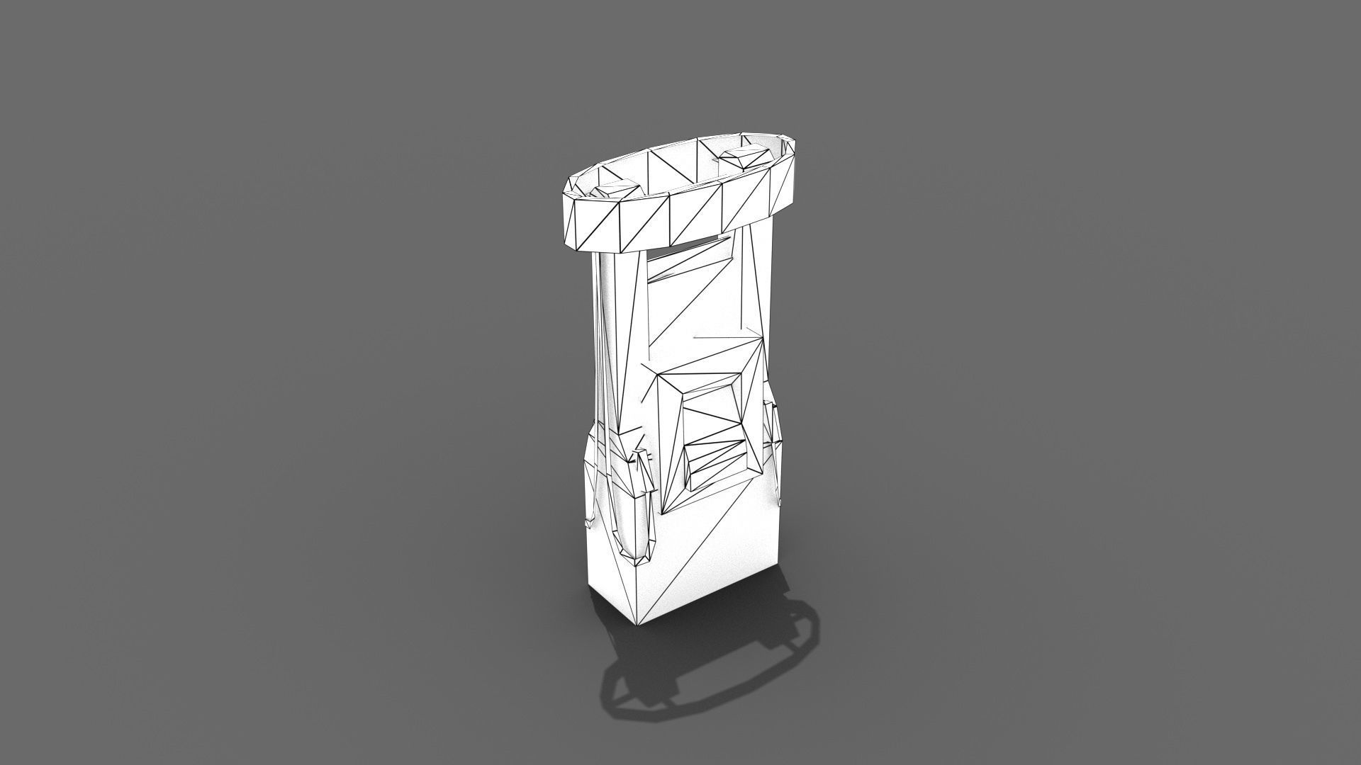 Gas Pump Low-poly 3D model_6