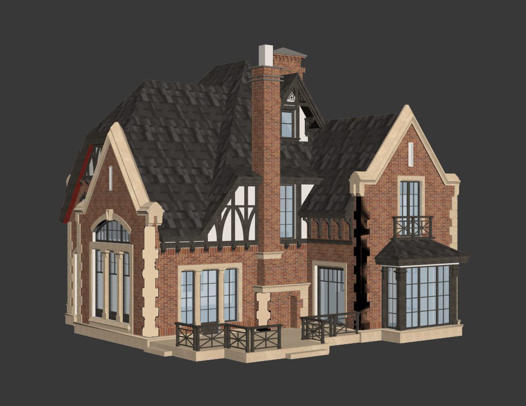 Private house 3D model_6