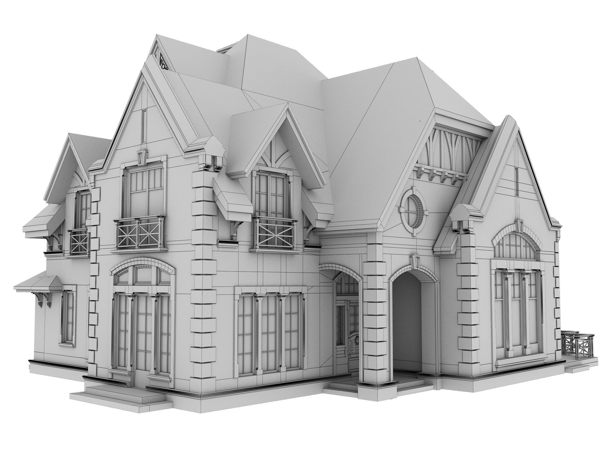Private house 3D model_3
