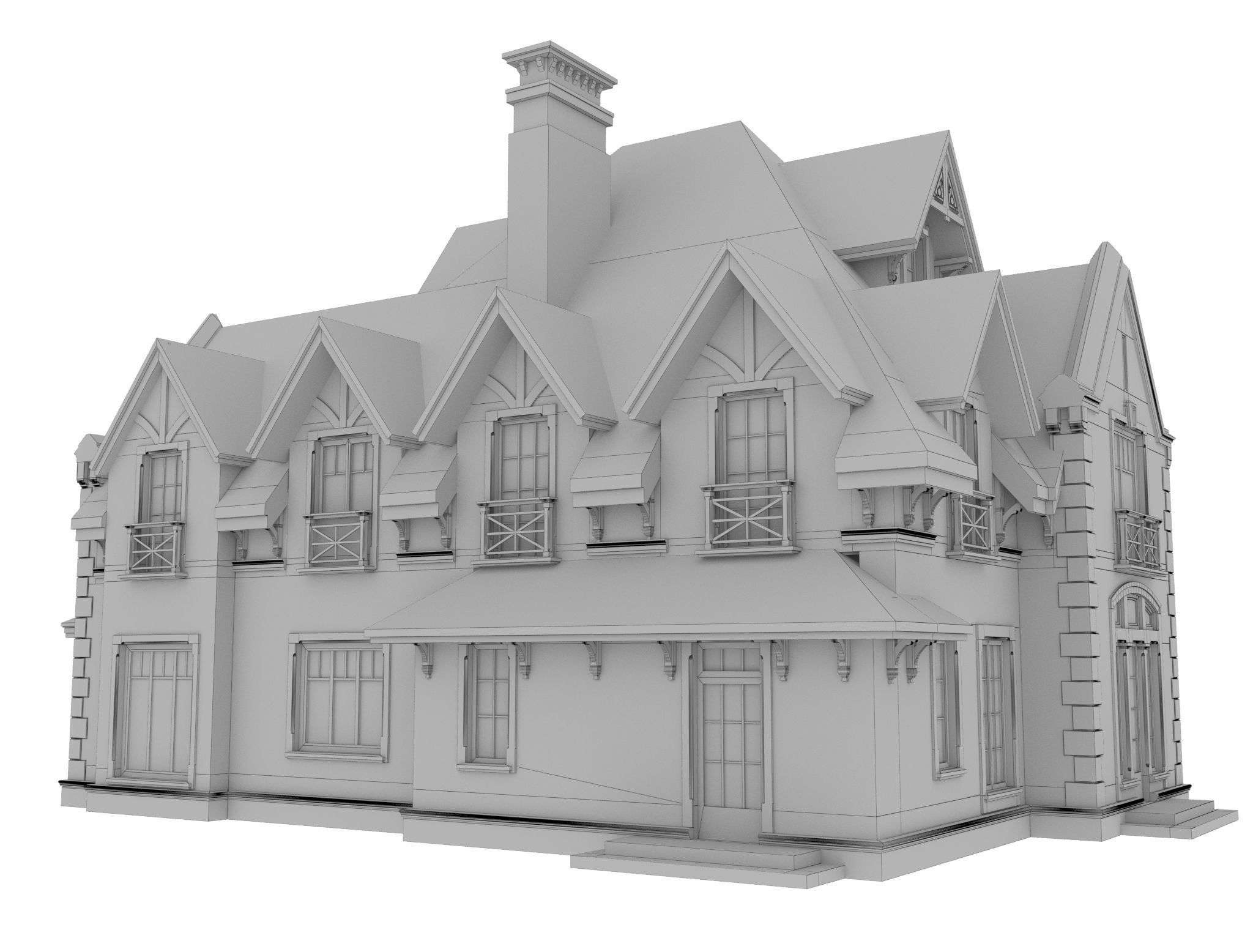 Private house 3D model_4