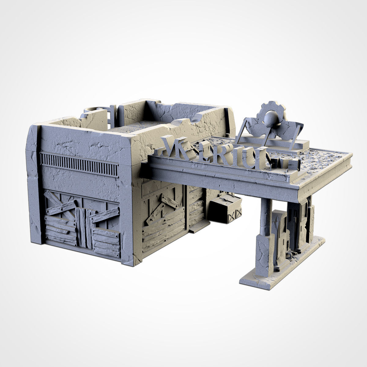 GAS STATION 3D print model_1