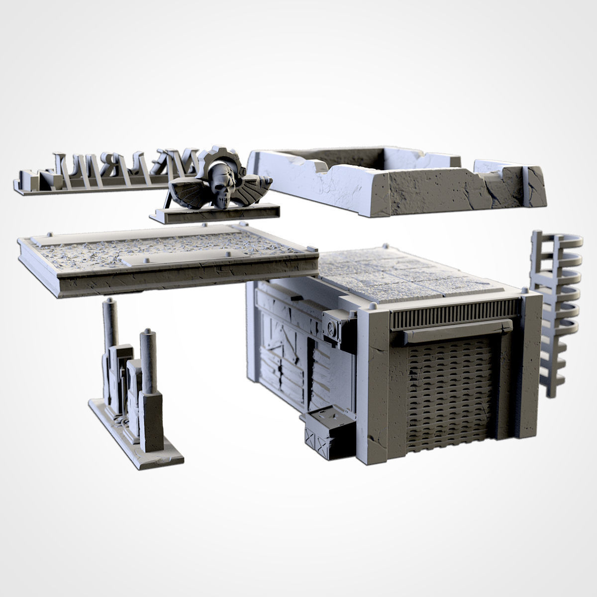 GAS STATION 3D print model_2