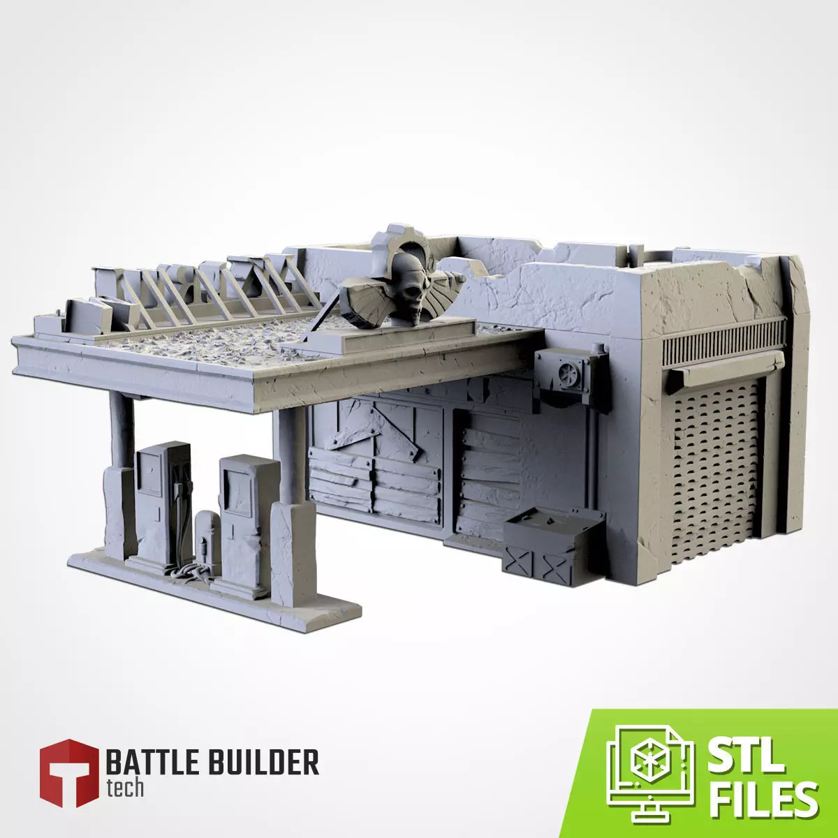 GAS STATION 3D print model_0