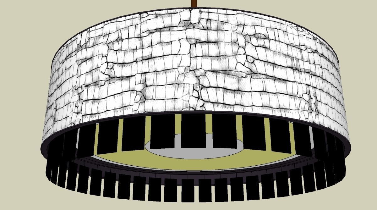 Pendent lamp rounded 3D model_4