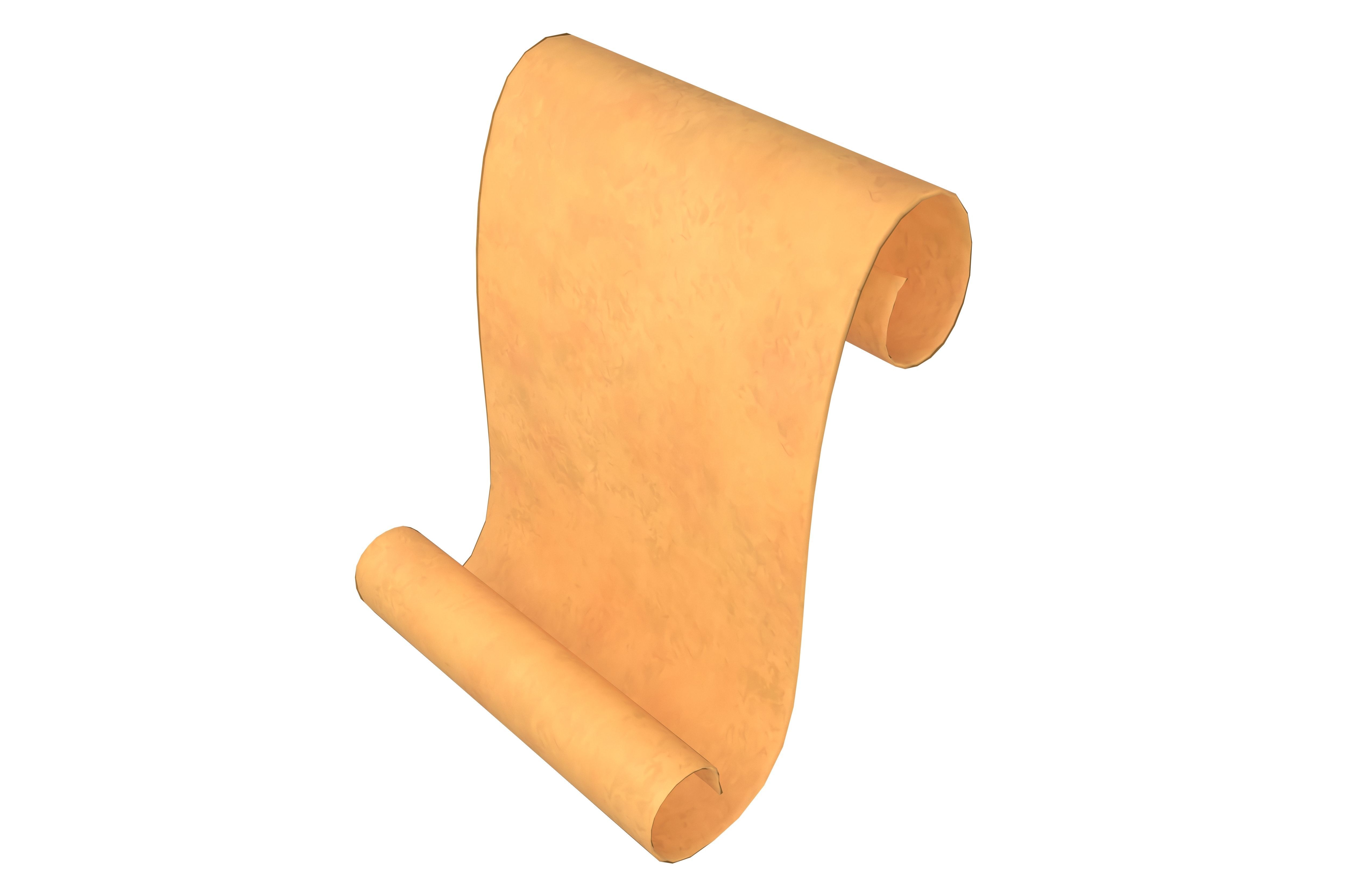 Scroll v1 003 Low-poly 3D model_2