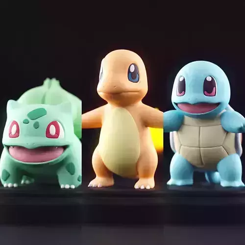 Pokemon - Starter 3D print model