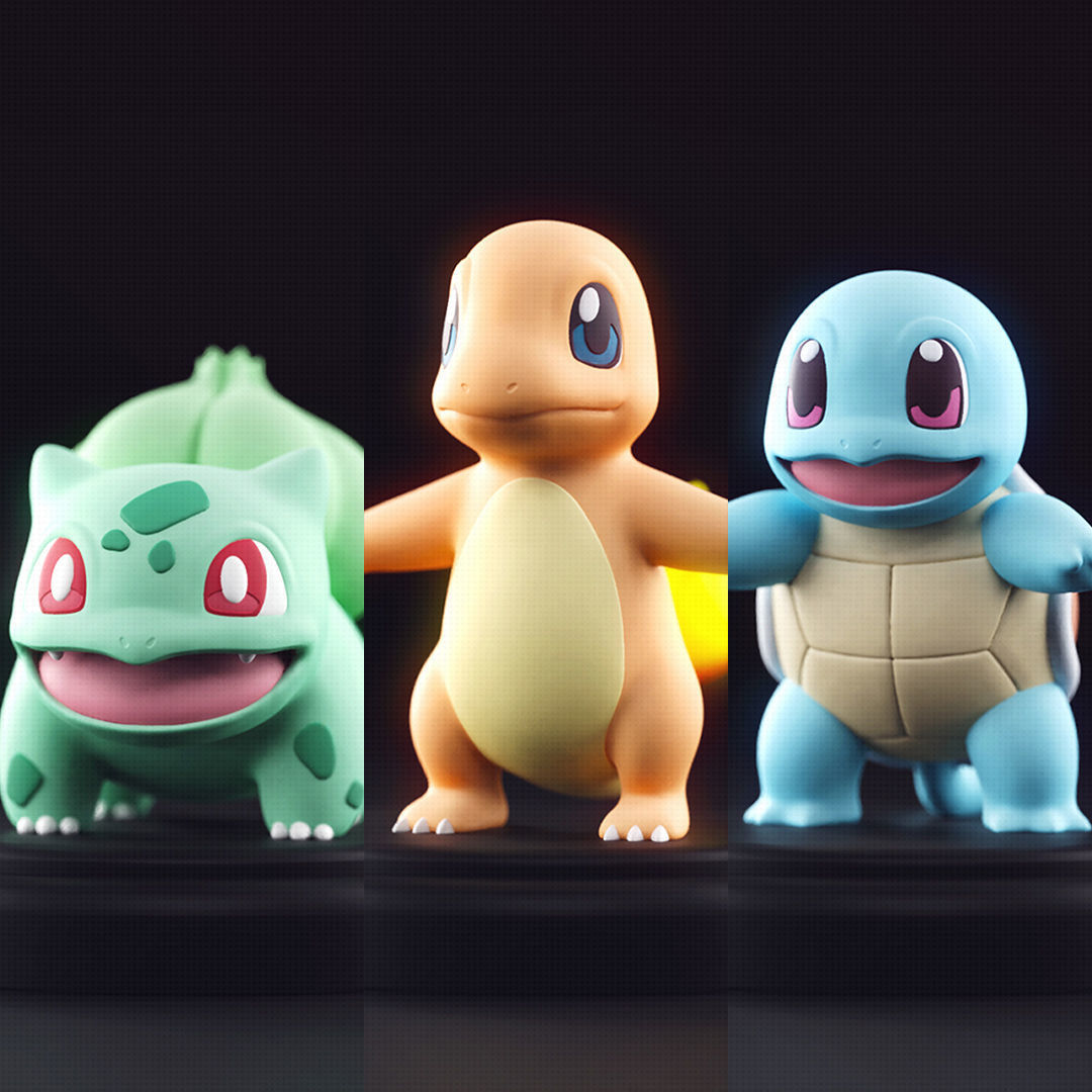 Pokemon - Starter 3D print model_0