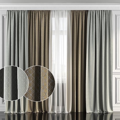 Curtain Set 110 3D model