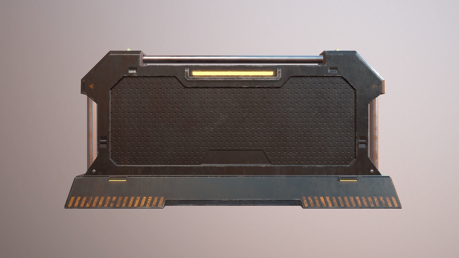 Sci-fi Barrier Low-poly 3D model_13