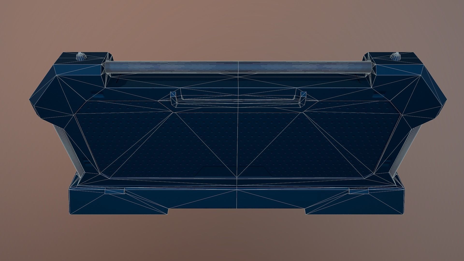 Sci-fi Barrier Low-poly 3D model_17