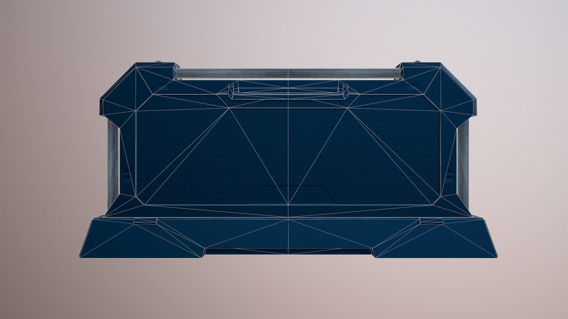 Sci-fi Barrier Low-poly 3D model_14