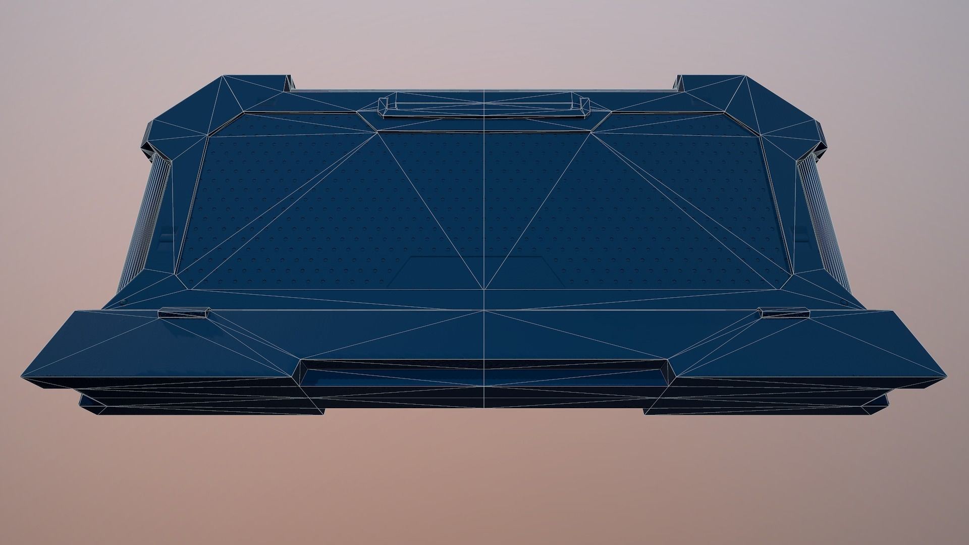 Sci-fi Barrier Low-poly 3D model_18