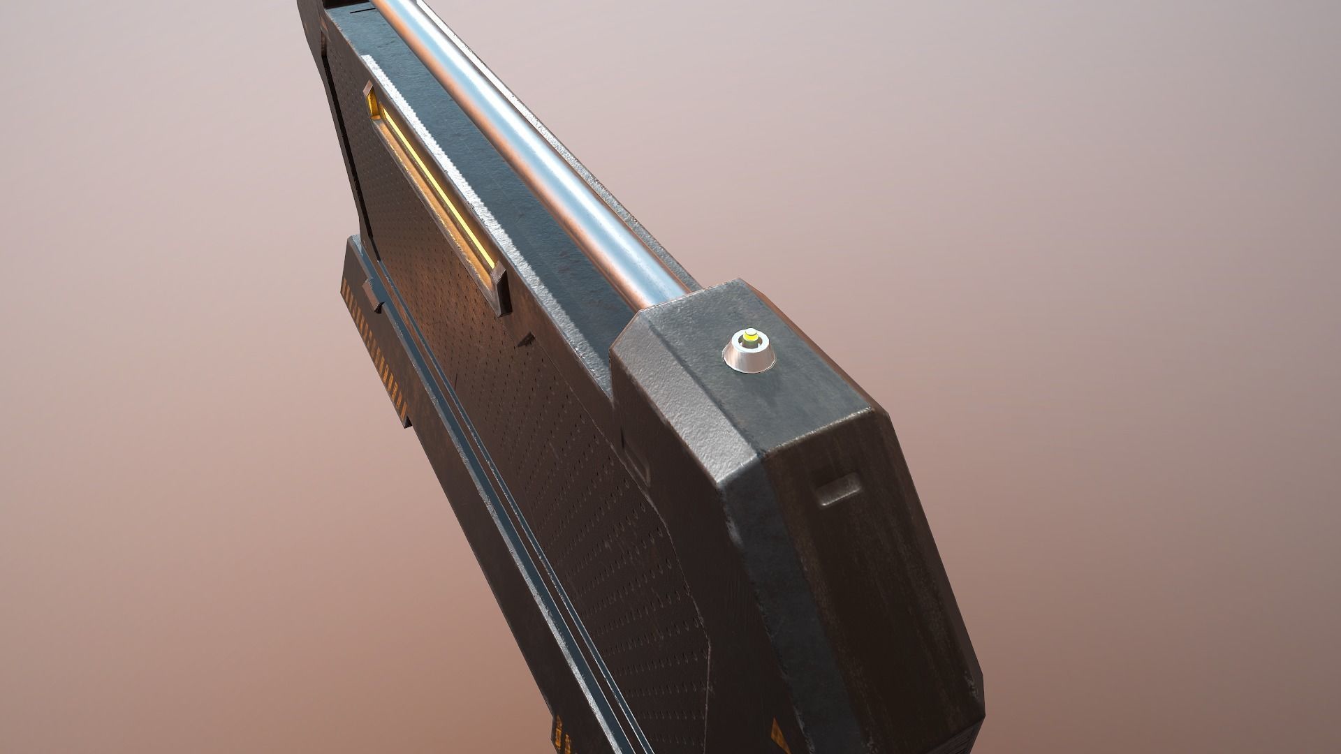 Sci-fi Barrier Low-poly 3D model_10