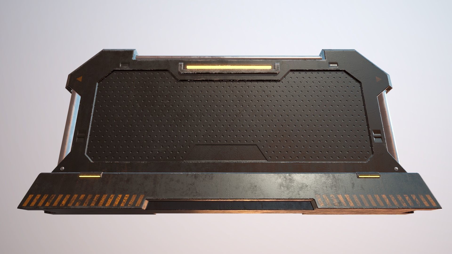 Sci-fi Barrier Low-poly 3D model_19