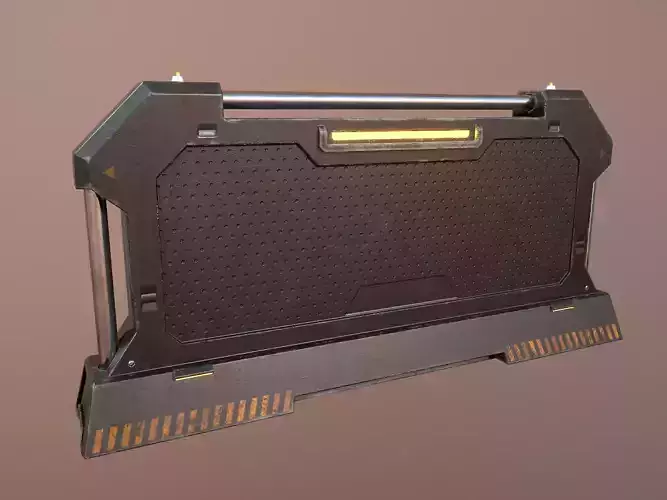 Sci-fi Barrier Low-poly 3D model