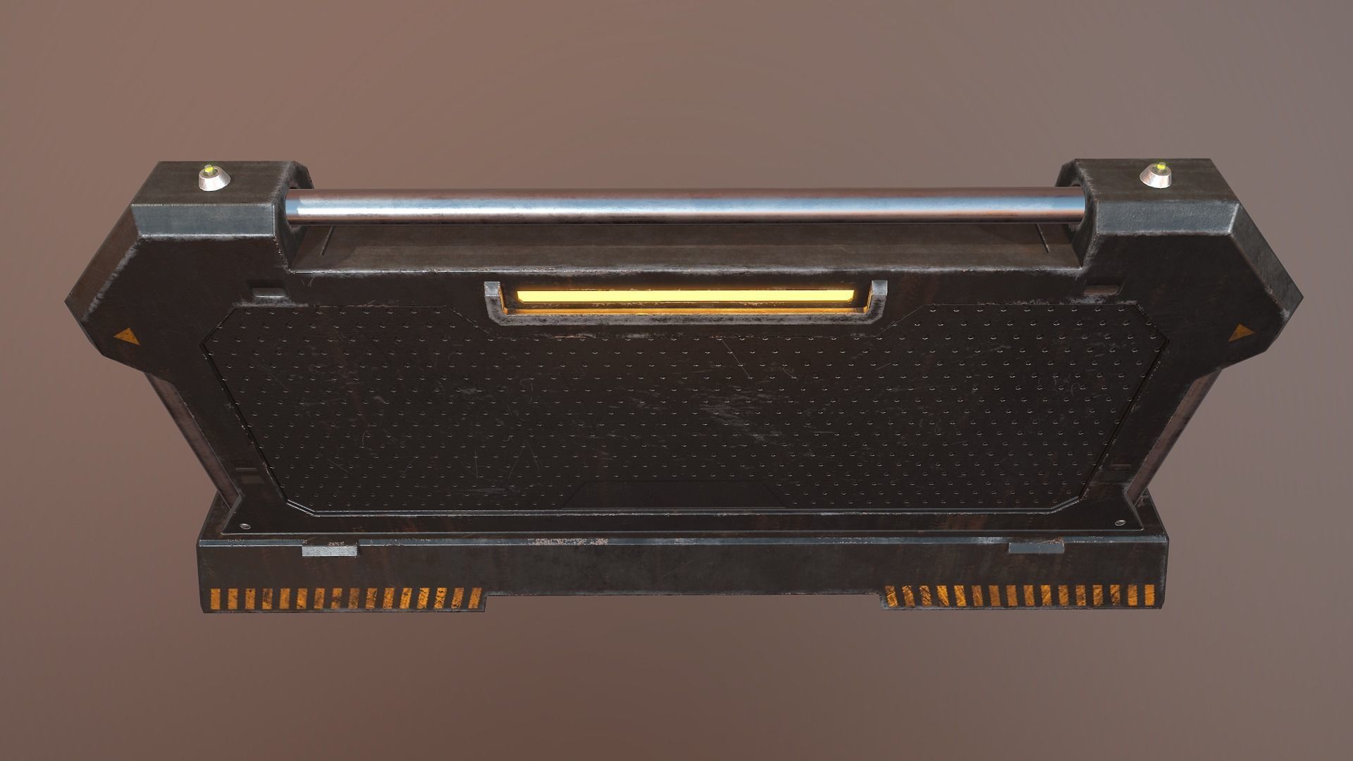 Sci-fi Barrier Low-poly 3D model_8