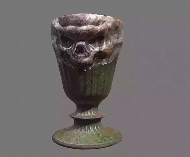 Apothecary Skull Glass Cup