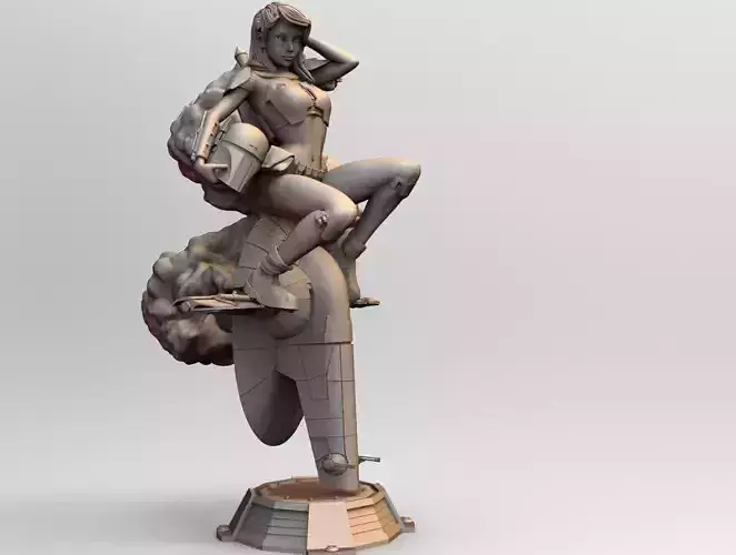 Star Wars Bounty Hunter PinUp 3D print model