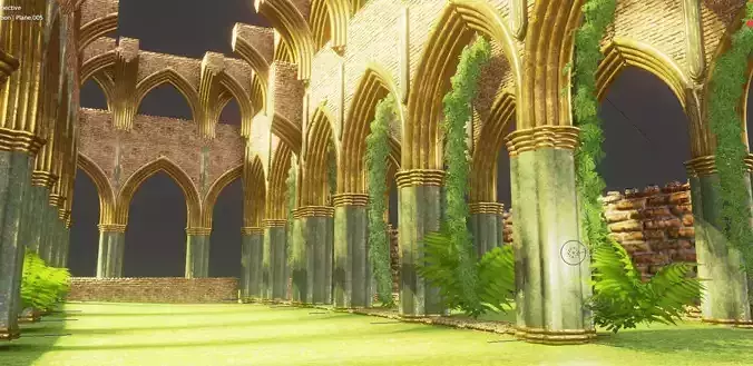 medieval palace garden