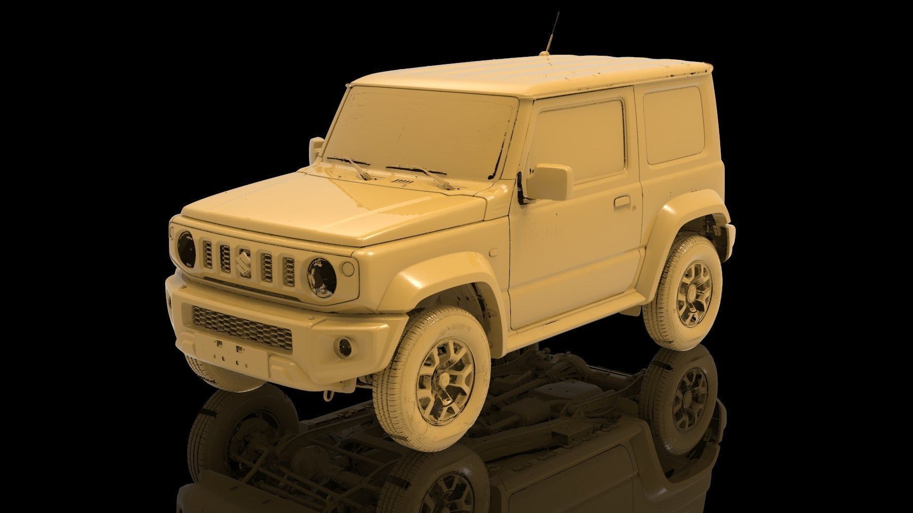 Suzuki JIMNY Native Exterior 3D Scan 2020 3D model_5