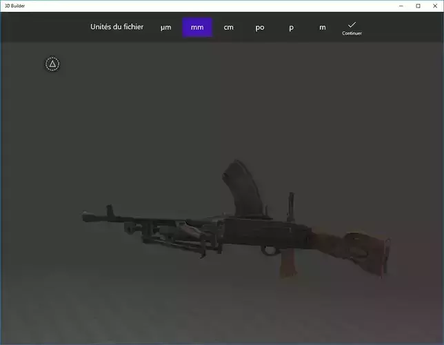 gun bren -hight low ploy -homework Low-poly 3D model