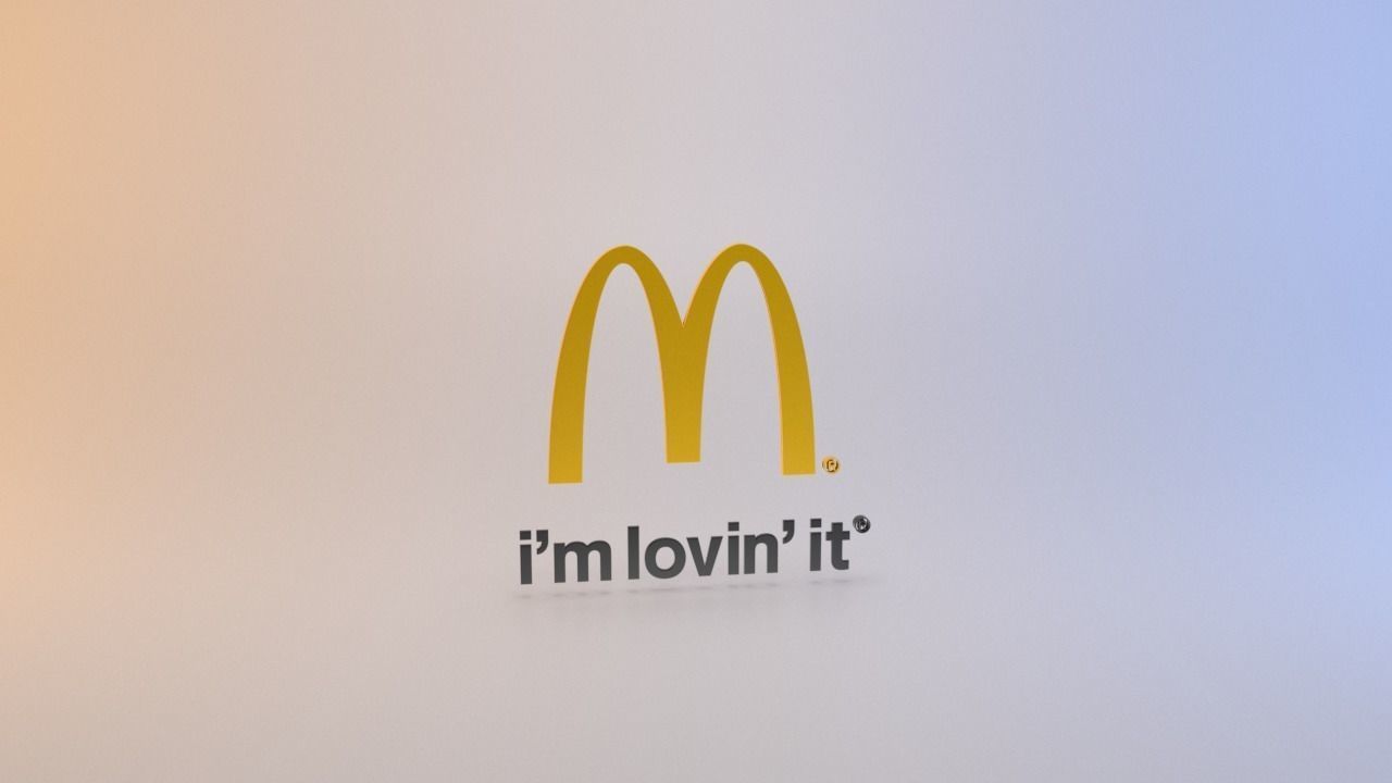 McDonalds logo Low-poly 3D model_9