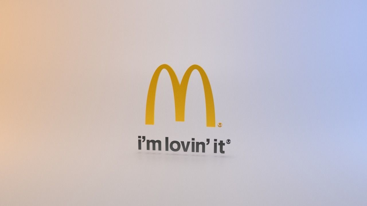 McDonalds logo Low-poly 3D model_7