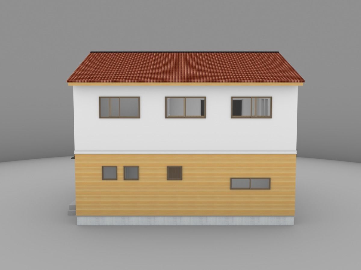 House model for background 39 Low-poly 3D model_5