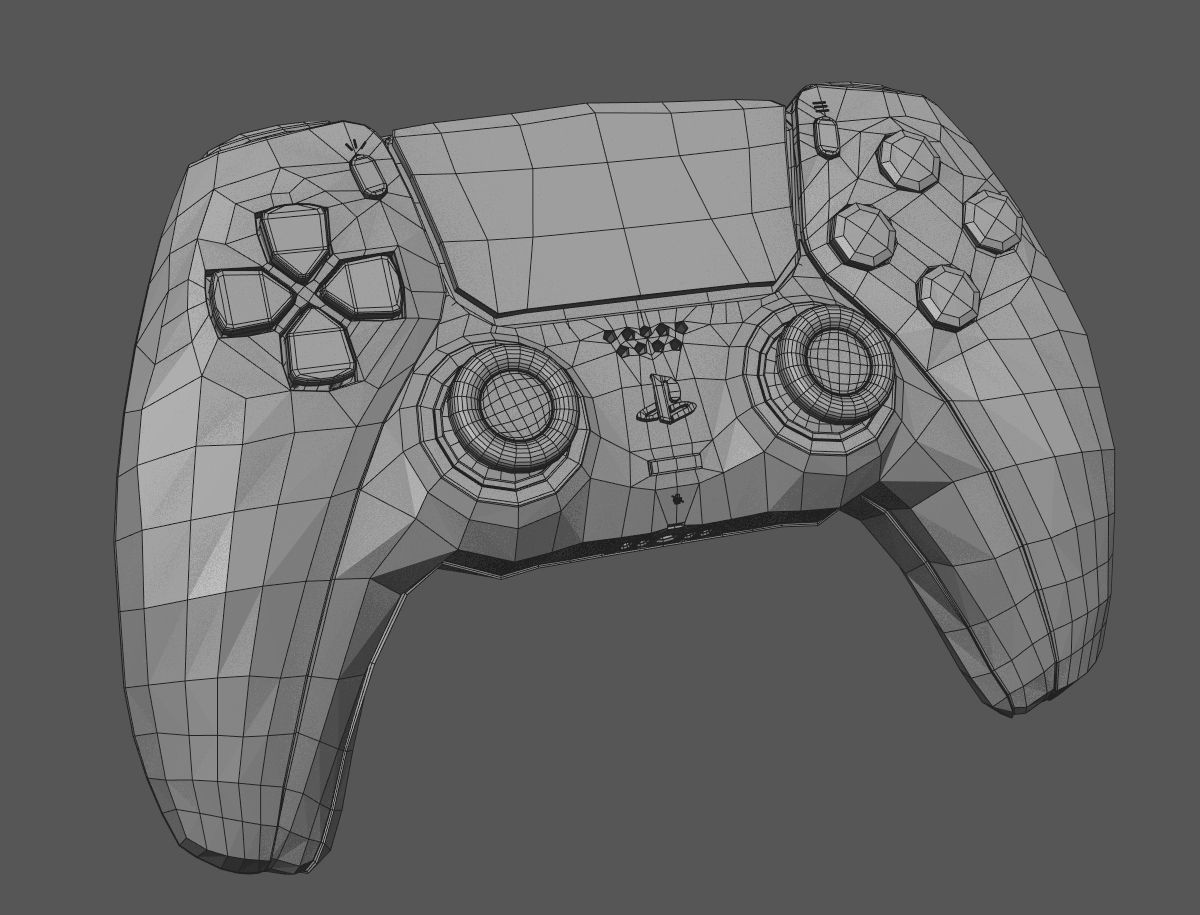 DualSense Controller Playstation 5 3D model Low-poly 3D model_9