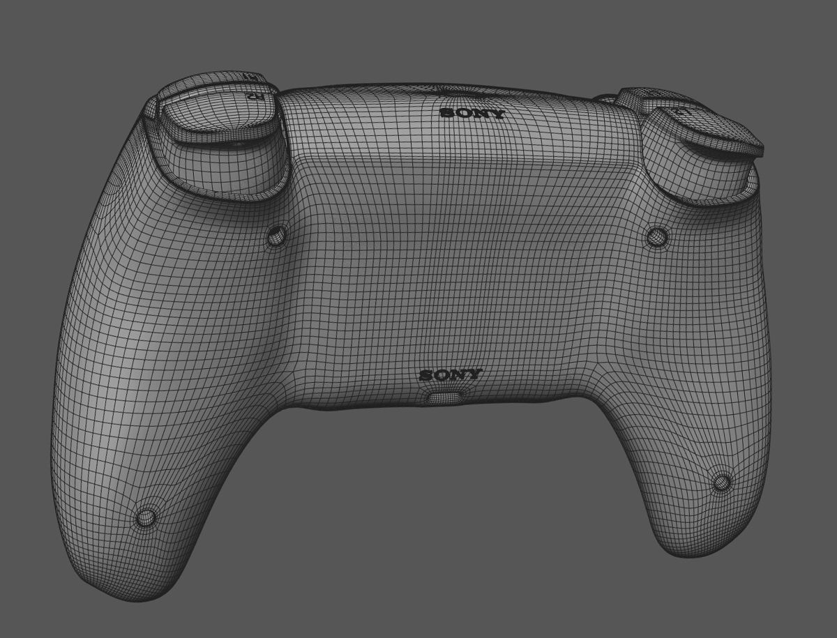 DualSense Controller Playstation 5 3D model Low-poly 3D model_12