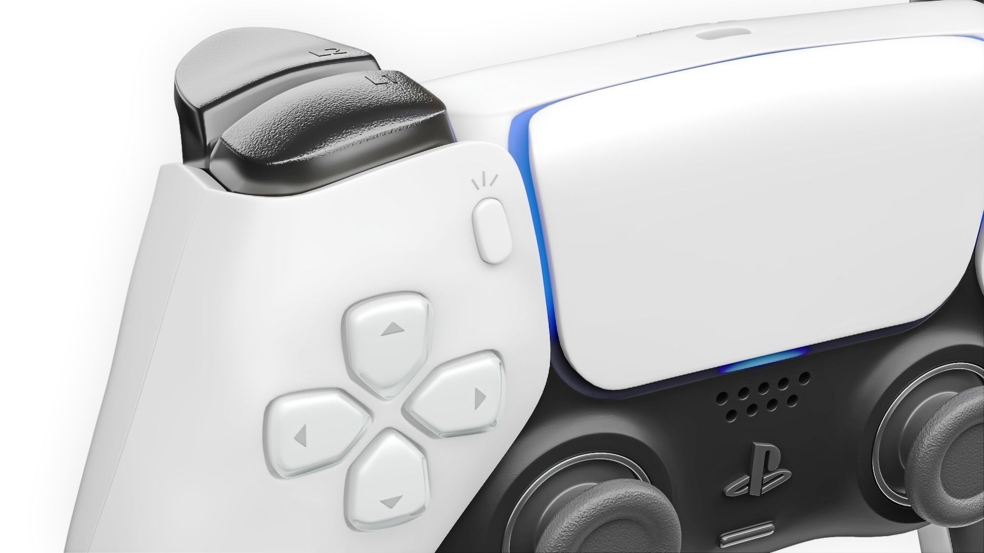 DualSense Controller Playstation 5 3D model Low-poly 3D model_8