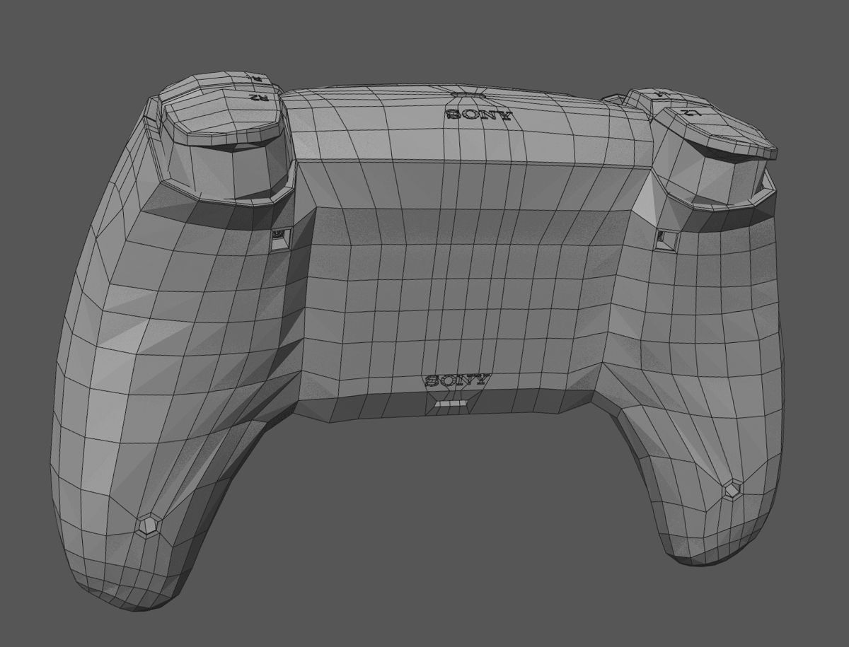 DualSense Controller Playstation 5 3D model Low-poly 3D model_11
