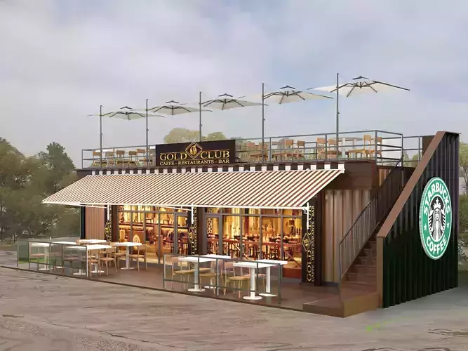 Coffee pavilion 3D model