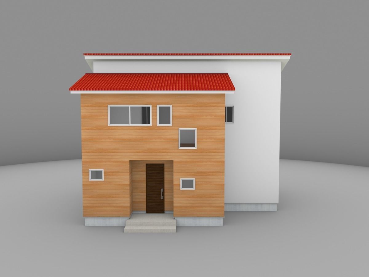 House model for background 40 Low-poly 3D model_5