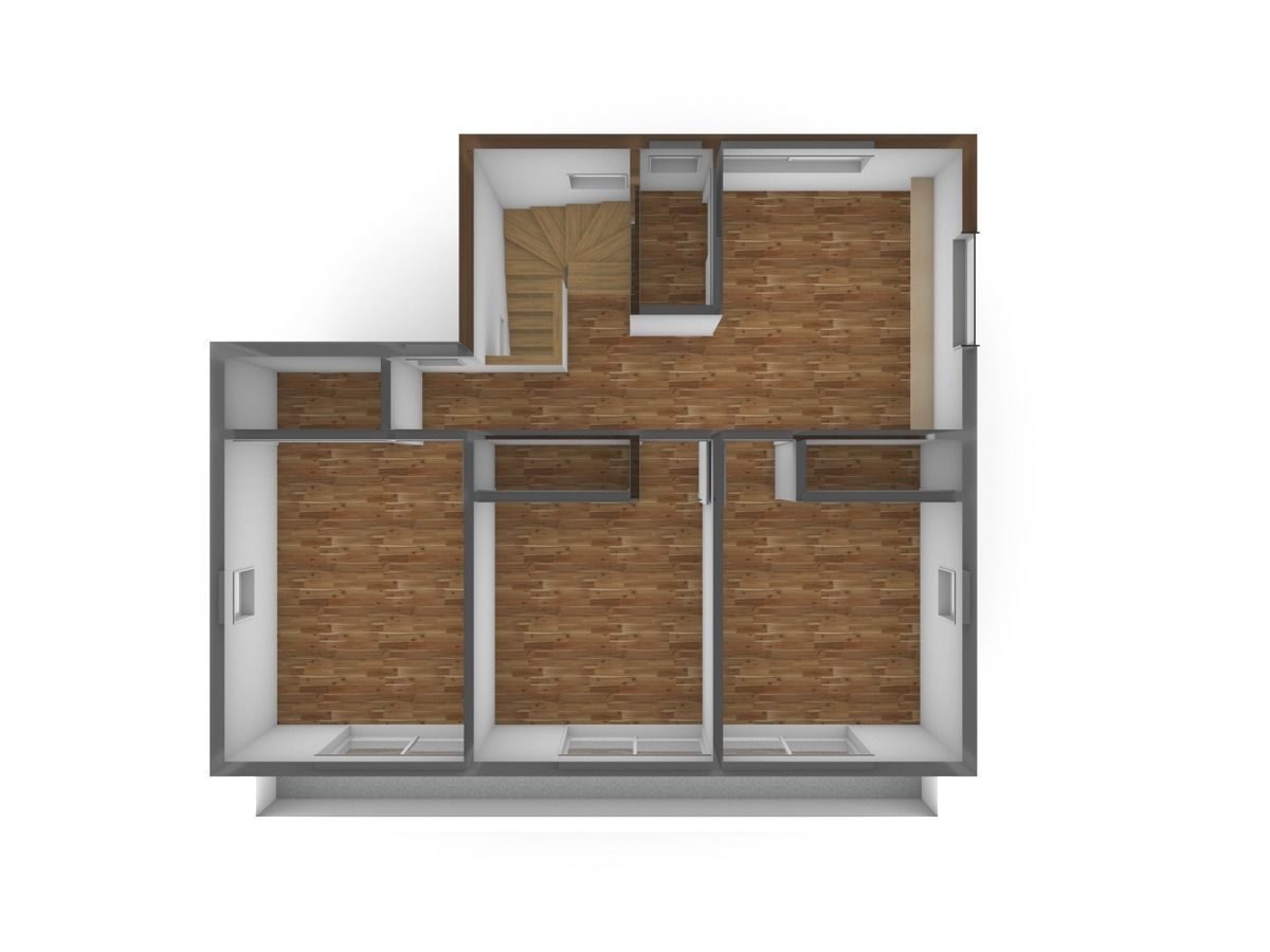 House model for background 40 Low-poly 3D model_9