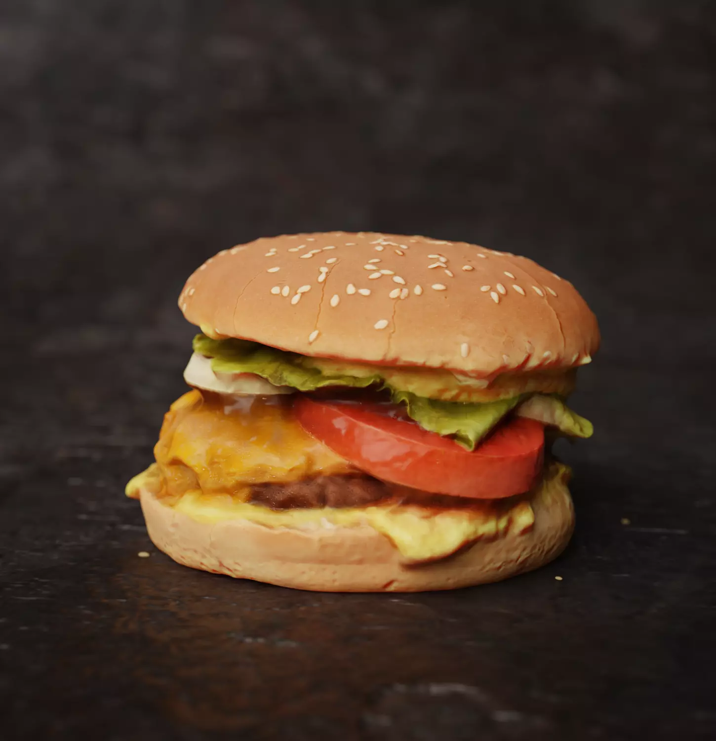Burger realistic photoscanned 3D model