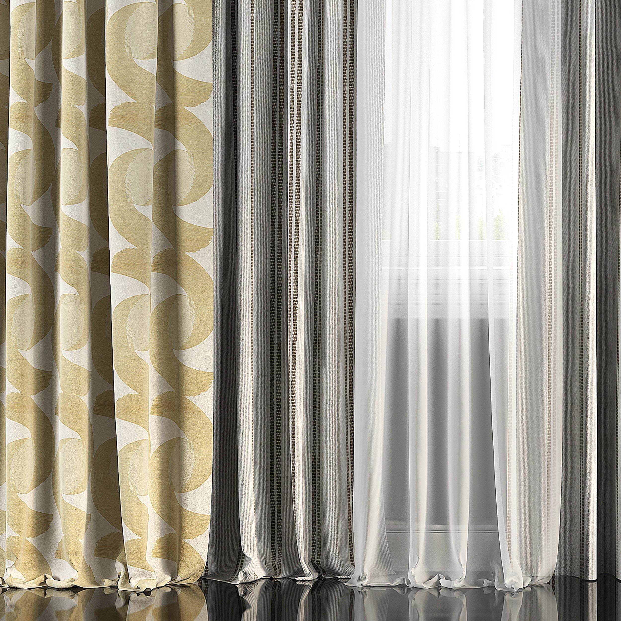 Curtain Set 125 3D model_3