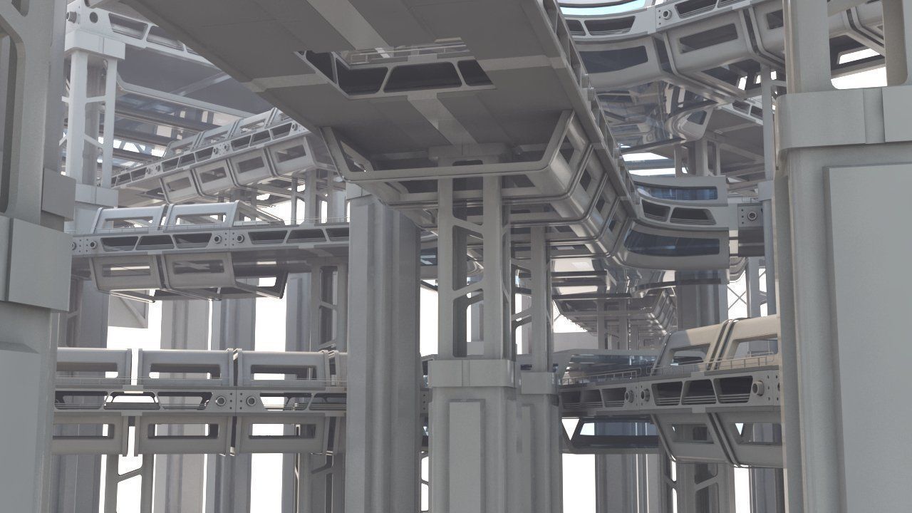 Sci Fi Structure Kit 71 3D model_7