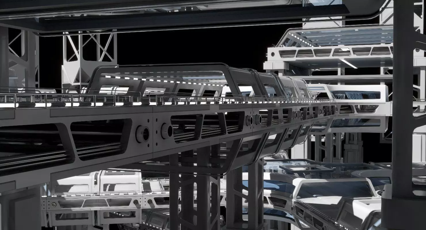 Sci Fi Structure Kit 71 3D model_0