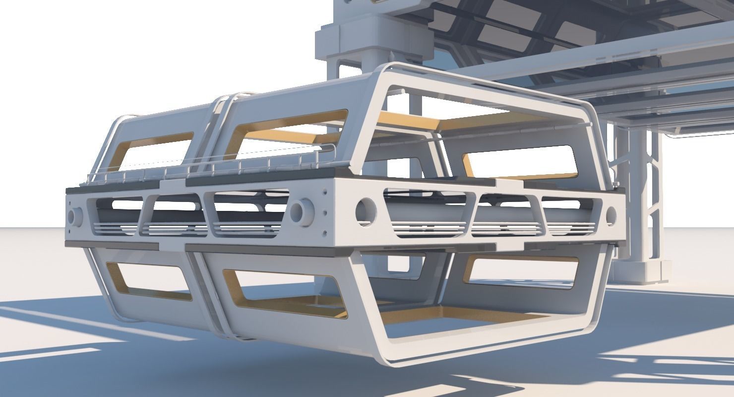 Sci Fi Structure Kit 71 3D model_9