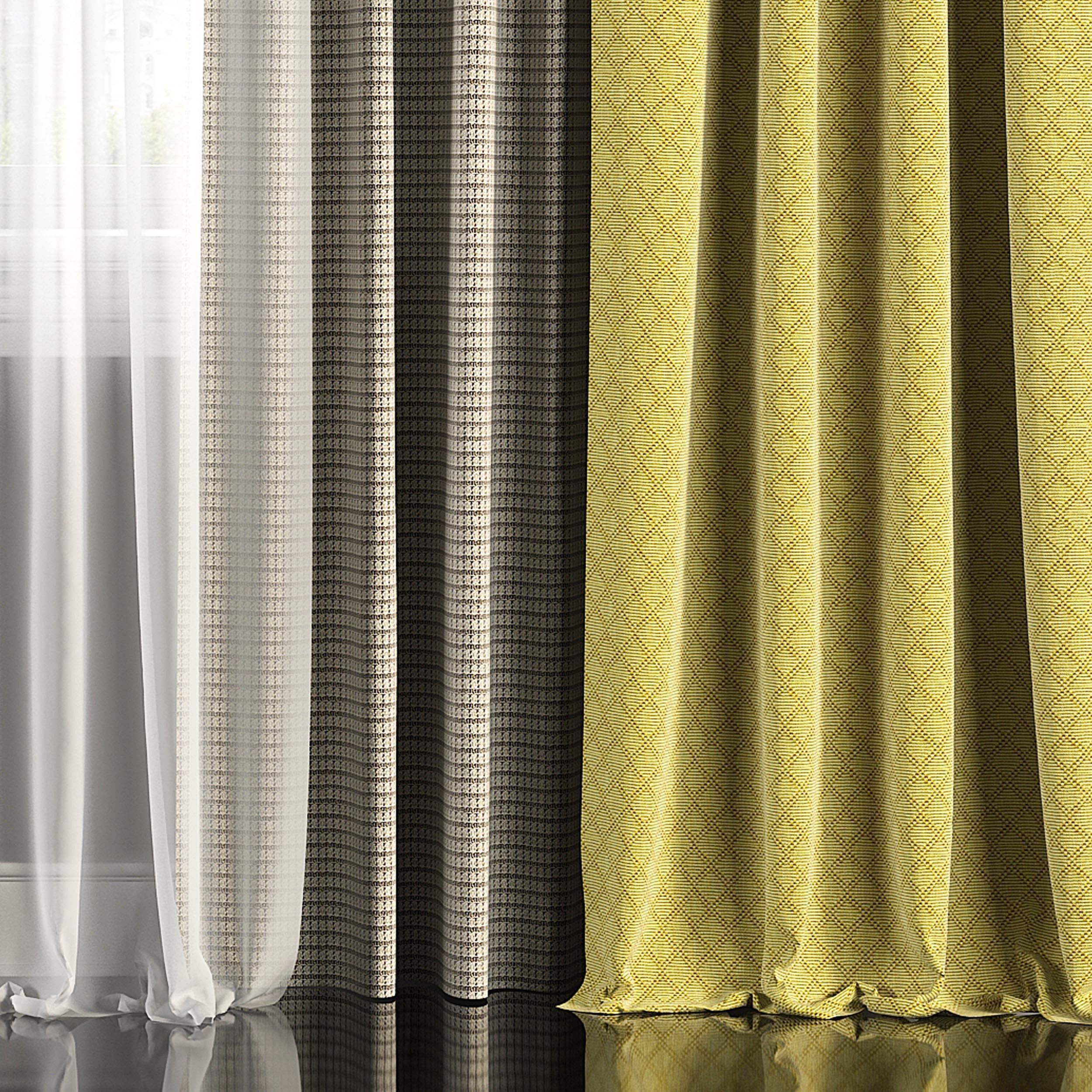 Curtain Set 129 3D model_3